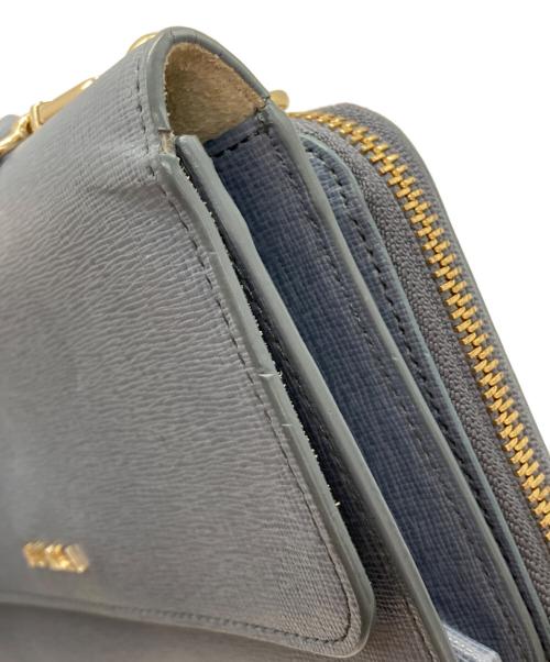 FURLA（フルラ）FURLA (フルラ) ロゴショルダーウォレット ブルーの古着・服飾アイテム