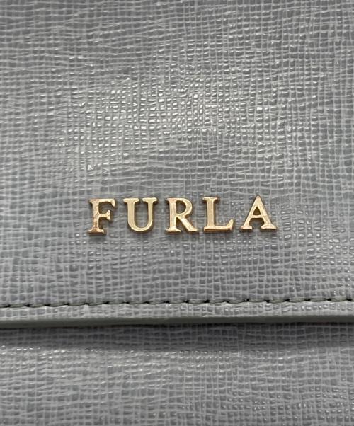 FURLA（フルラ）FURLA (フルラ) ロゴショルダーウォレット ブルーの古着・服飾アイテム