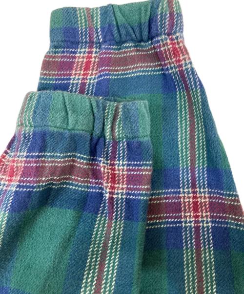 stussy（ステューシー）stussy (ステューシー) Hooded Plaid Poncho　フーデッドプレイドポンチョ グリーン サイズ:Mの古着・服飾アイテム