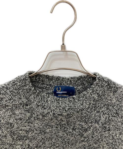 FRED PERRY（フレッドペリー）FRED PERRY (フレッドペリー) クルーネックニット グレー サイズ:Ｌの古着・服飾アイテム