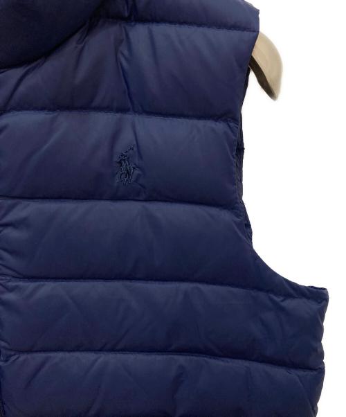 POLO RALPH LAUREN（ポロ・ラルフローレン）POLO RALPH LAUREN (ポロ・ラルフローレン) ポニー刺繍ダウンベスト ネイビー サイズ:XLの古着・服飾アイテム