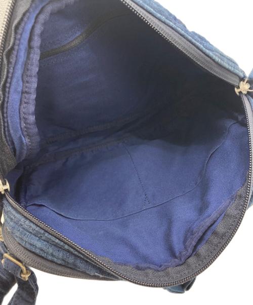 Porter Classic（ポータークラシック）Porter Classic (ポータークラシック) NEWTON SASHIKO SHOULDER BAG　ニュートン刺し子ショルダーバッグ ブルーの古着・服飾アイテム