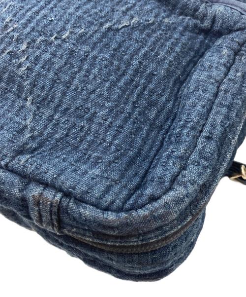 Porter Classic（ポータークラシック）Porter Classic (ポータークラシック) NEWTON SASHIKO SHOULDER BAG　ニュートン刺し子ショルダーバッグ ブルーの古着・服飾アイテム