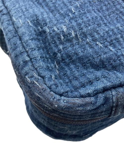 Porter Classic（ポータークラシック）Porter Classic (ポータークラシック) NEWTON SASHIKO SHOULDER BAG　ニュートン刺し子ショルダーバッグ ブルーの古着・服飾アイテム