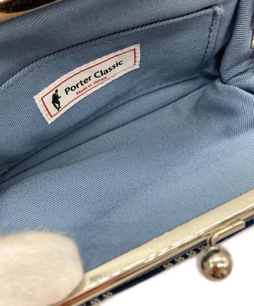 Porter Classic（ポータークラシック）Porter Classic (ポータークラシック) がま口財布 ブルーの古着・服飾アイテム