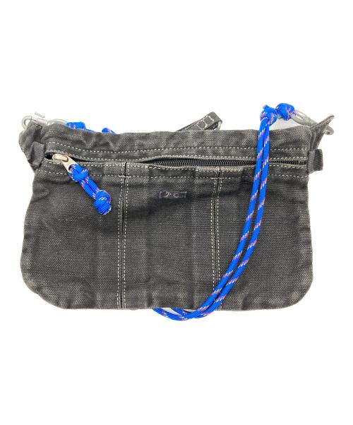 Porter Classic（ポータークラシック）Porter Classic (ポータークラシック) HARD LINEN SHOULDER BAG　ハードリネン ショルダーバッグ  ブラックの古着・服飾アイテム