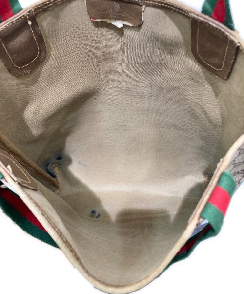 GUCCI（グッチ）GUCCI (グッチ) トートバッグ　GGスプリーム　OLD　 ブラウンの古着・服飾アイテム