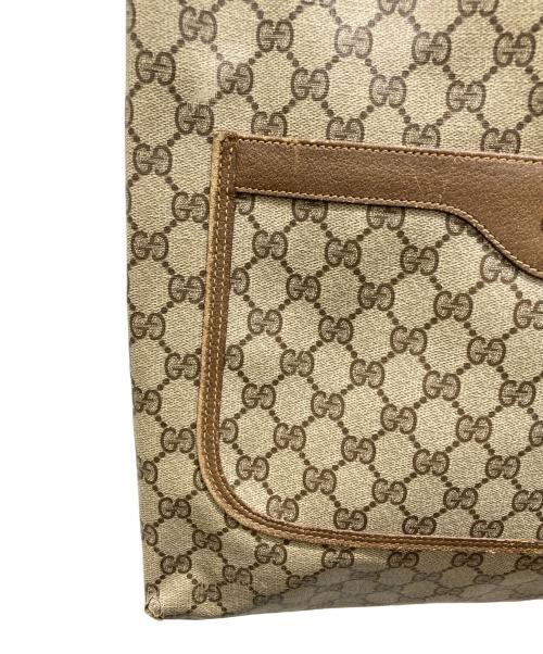 GUCCI（グッチ）GUCCI (グッチ) トートバッグ　GGスプリーム　OLD　 ブラウンの古着・服飾アイテム