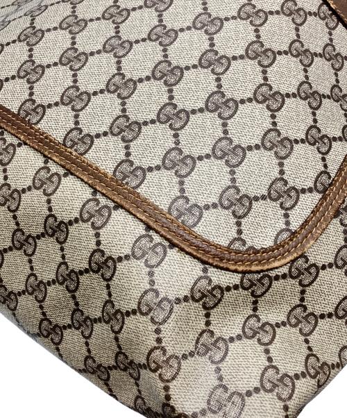 GUCCI（グッチ）GUCCI (グッチ) トートバッグ　GGスプリーム　OLD　 ブラウンの古着・服飾アイテム