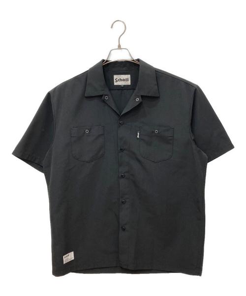 Schott（ショット）Schott (ショット) T/C WORK SHIRT　ワークシャツ ブラック サイズ:XLの古着・服飾アイテム