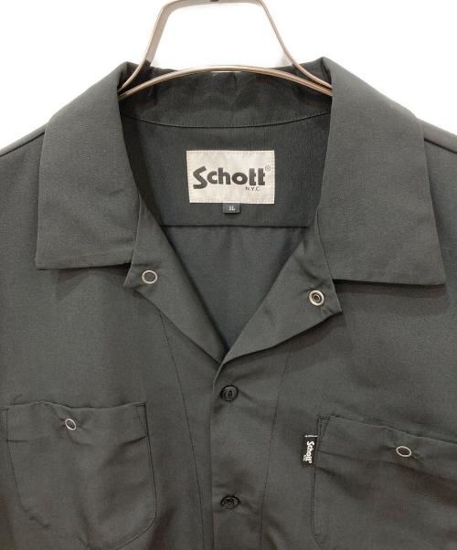 Schott（ショット）Schott (ショット) T/C WORK SHIRT　ワークシャツ ブラック サイズ:XLの古着・服飾アイテム