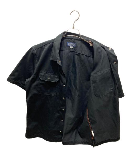 IRON HEART（アイアンハート）IRON HEART (アイアンハート) T/C WESTPOINT PRINT S/S WORK SHIRT ブラック サイズ:XXLの古着・服飾アイテム
