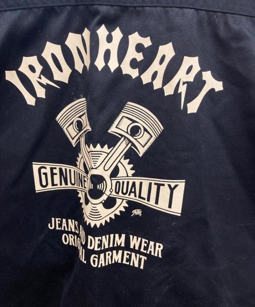 IRON HEART（アイアンハート）IRON HEART (アイアンハート) T/C WESTPOINT PRINT S/S WORK SHIRT ブラック サイズ:XXLの古着・服飾アイテム