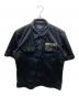 IRON HEART（アイアンハート）の古着「T/C WESTPOINT PRINT S/S WORK SHIRT」｜ブラック