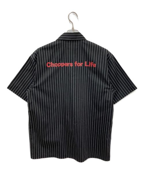 California Line（カリフォルニア ライン）CALIFORNIA LINE (カリフォルニア ライン) ストライプワークシャツ ブラック サイズ:XLの古着・服飾アイテム