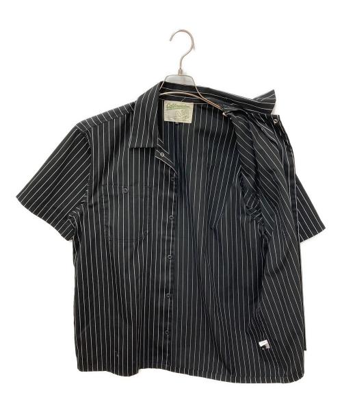California Line（カリフォルニア ライン）CALIFORNIA LINE (カリフォルニア ライン) ストライプワークシャツ ブラック サイズ:XLの古着・服飾アイテム