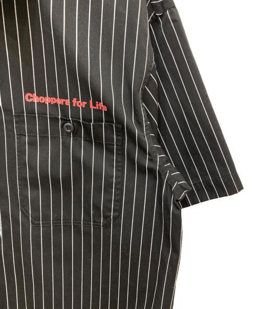 California Line（カリフォルニア ライン）CALIFORNIA LINE (カリフォルニア ライン) ストライプワークシャツ ブラック サイズ:XLの古着・服飾アイテム