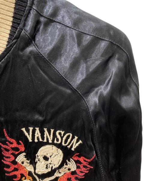 VANSON（バンソン）VANSON (バンソン) スカルリバーシブルスカジャン ブラック サイズ:XXLの古着・服飾アイテム
