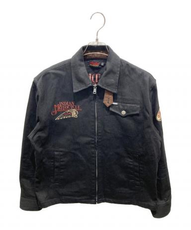 美品　 “Indian MOTORCYCLE“ ドリズラージャケット　両面刺繍 中古・古着通販】INDIAN MOTORCYCLE (インディアンモーターサイクル