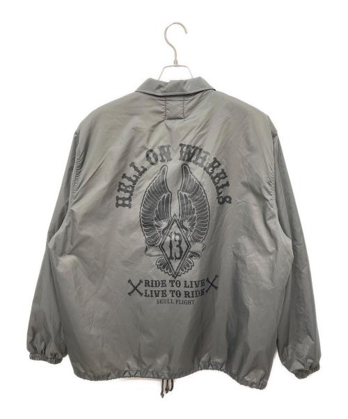 SKULL FLIGHT（スカルフライト）SKULL FLIGHT (スカルフライト) コーチジャケット グレー サイズ:XLの古着・服飾アイテム