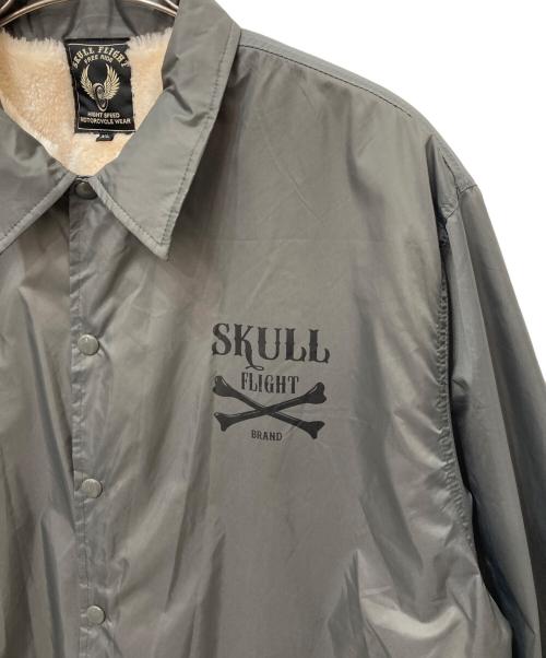 SKULL FLIGHT（スカルフライト）SKULL FLIGHT (スカルフライト) コーチジャケット グレー サイズ:XLの古着・服飾アイテム
