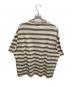 LANVIN (ランバン) GALLERY DEPT (ギャラリー デプト) ペイント加工 ボーダー半袖Tシャツ ベージュ サイズ:Ｌ：15000円