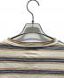 中古・古着 LANVIN (ランバン) GALLERY DEPT (ギャラリー デプト) ペイント加工 ボーダー半袖Tシャツ ベージュ サイズ:Ｌ：15000円