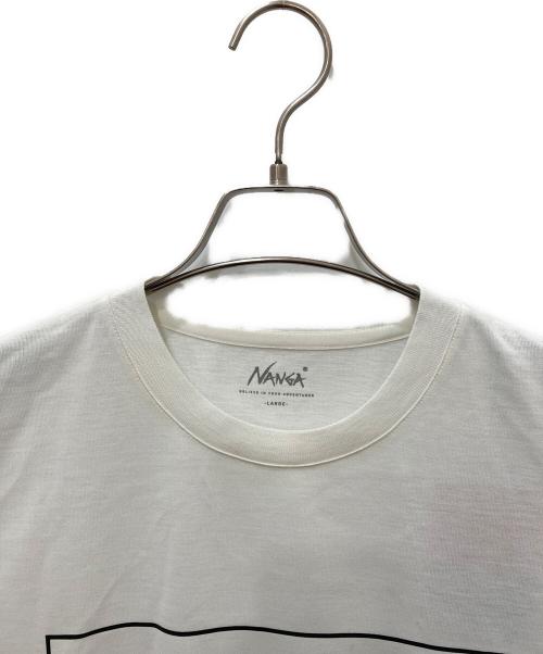 NANGA（ナンガ）NANGA (ナンガ) プリントTシャツ ホワイト サイズ:Lの古着・服飾アイテム