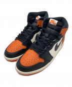 NIKEナイキ）の古着「Air Jordan 1 Retro High OG」｜ブラック×オレンジ