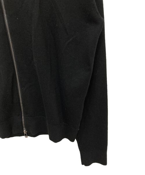 ARMANI EXCHANGE（アルマーニ エクスチェンジ）ARMANI EXCHANGE (アルマーニ エクスチェンジ) ジップアップニットカーディガン ブラック サイズ:Mの古着・服飾アイテム
