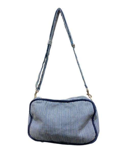 Porter Classic（ポータークラシック）Porter Classic (ポータークラシック) ヒッコリーリバーシブルショルダーバッグ インディゴの古着・服飾アイテム