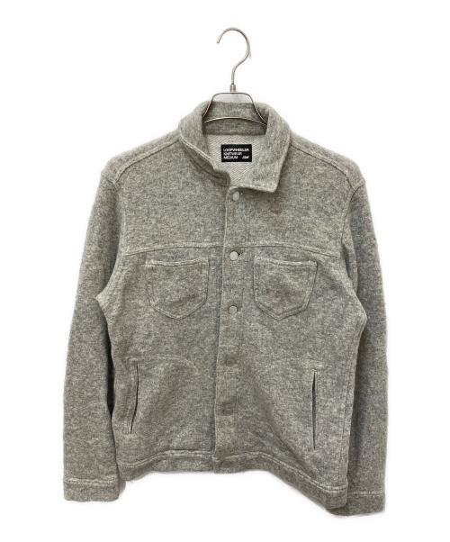 LOOPWHEELER（ループウィラー）LOOPWHEELER (ループウィラー) ウールトラッカージャケット グレー サイズ:Mの古着・服飾アイテム