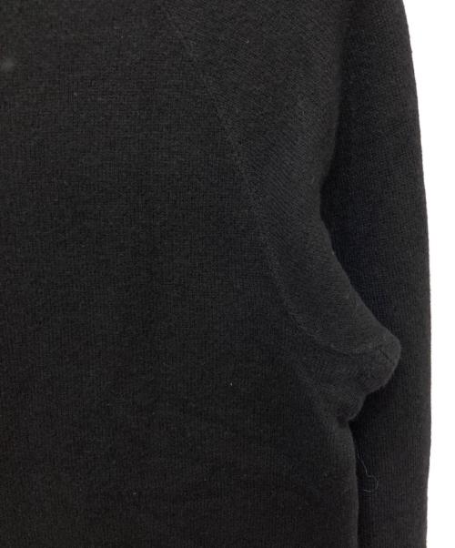LOOPWHEELER（ループウィラー）LOOPWHEELER (ループウィラー) ウール混クルーネックニット ブラック サイズ:Sの古着・服飾アイテム