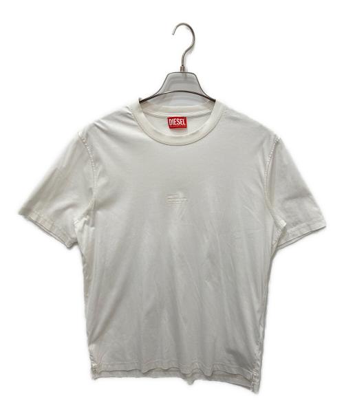 DIESEL（ディーゼル）DIESEL (ディーゼル) T-MUST-SLITS-N2 ホワイト サイズ:Ⅼの古着・服飾アイテム