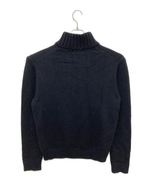 POLO RALPH LAUREN（ポロ・ラルフローレン）POLO RALPH LAUREN (ポロ・ラルフローレン) ラムウールポロベアニット ブラック サイズ:XLの古着・服飾アイテム