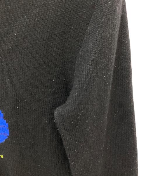 POLO RALPH LAUREN（ポロ・ラルフローレン）POLO RALPH LAUREN (ポロ・ラルフローレン) ラムウールポロベアニット ブラック サイズ:XLの古着・服飾アイテム