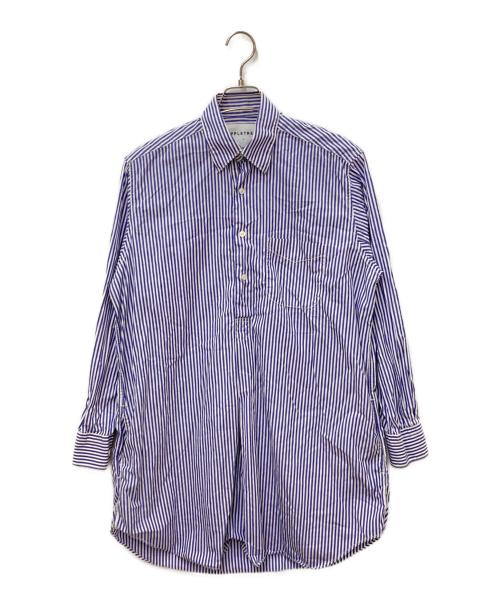 APPLETREES（アップルツリーズ）APPLETREES (アップルツリーズ) All Over The World Shirts　オールオーバーザワールドシャツ ブルー サイズ:Sの古着・服飾アイテム