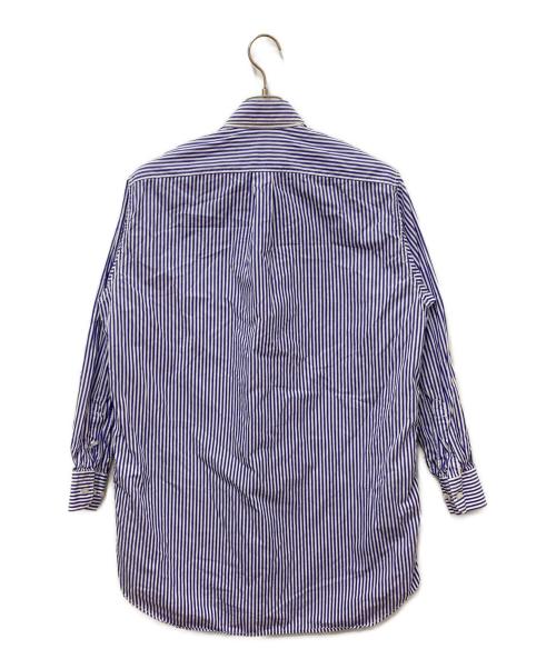 APPLETREES（アップルツリーズ）APPLETREES (アップルツリーズ) All Over The World Shirts　オールオーバーザワールドシャツ ブルー サイズ:Sの古着・服飾アイテム