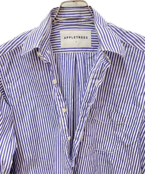 APPLETREES（アップルツリーズ）APPLETREES (アップルツリーズ) All Over The World Shirts　オールオーバーザワールドシャツ ブルー サイズ:Sの古着・服飾アイテム