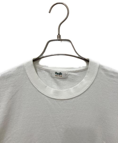 Pacific GOLF CLUB（パシフィックゴルフクラブ）Pacific GOLF CLUB (パシフィックゴルフクラブ) 半袖刺繍Ｔシャツ ホワイト サイズ:Lの古着・服飾アイテム