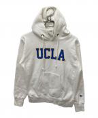 Champion REVERSE WEAVE×UCLAチャンピオン リバース ウィーブ×ユーシーエルエー）の古着「プルオーバーパーカー」｜ホワイト
