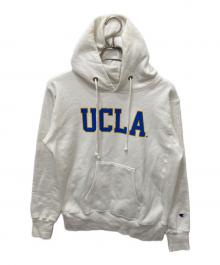 Champion REVERSE WEAVE×UCLA（チャンピオン リバース ウィーブ×ユーシーエルエー）の古着「プルオーバーパーカー」｜ホワイト