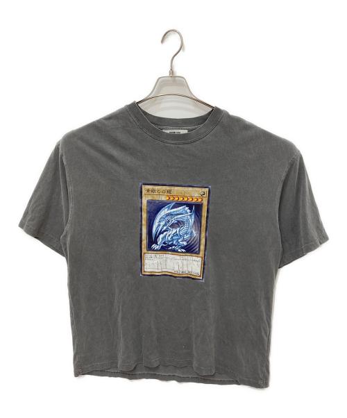 PUBLUX（パブリュクス）PUBLUX (パブリュクス) プリントTシャツ グレー サイズ:Ｌの古着・服飾アイテム