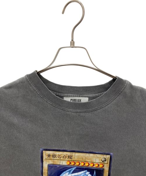 PUBLUX（パブリュクス）PUBLUX (パブリュクス) プリントTシャツ グレー サイズ:Ｌの古着・服飾アイテム