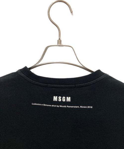 MSGM（エムエスジーエム）MSGM (エムエスジーエム) フォトプリントTシャツ ブラック サイズ:Ｍの古着・服飾アイテム