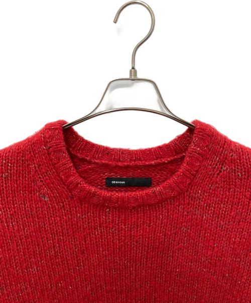 08sircus（ゼロエイトサーカス）08sircus (ゼロエイトサーカス) クルーネックニット レッド サイズ:5の古着・服飾アイテム
