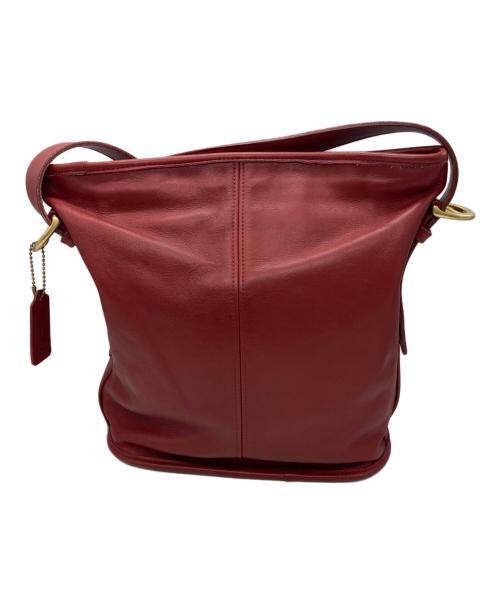 COACH（コーチ）COACH (コーチ) バケツ型ショルダーバッグ レッドの古着・服飾アイテム