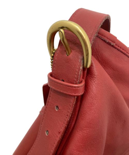 COACH（コーチ）COACH (コーチ) バケツ型ショルダーバッグ レッドの古着・服飾アイテム