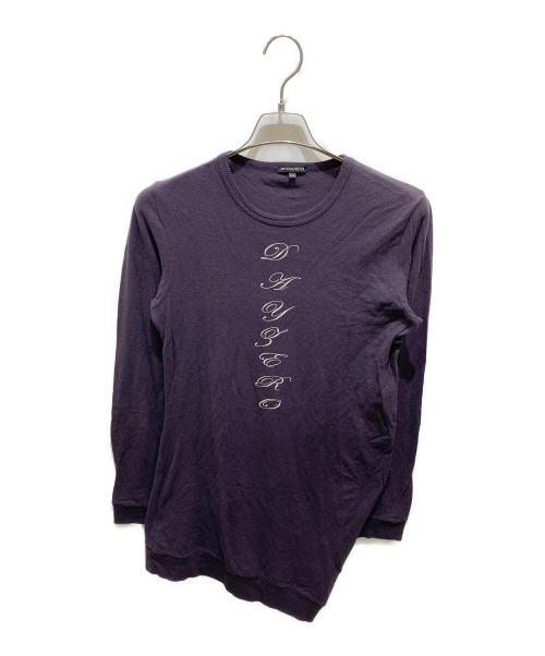 ANN DEMEULEMEESTER（アンドゥムルメステール）ANN DEMEULEMEESTER (アンドゥムルメステール) ロングスリーブカットソー ネイビー サイズ:XXSの古着・服飾アイテム