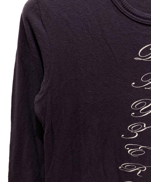 ANN DEMEULEMEESTER（アンドゥムルメステール）ANN DEMEULEMEESTER (アンドゥムルメステール) ロングスリーブカットソー ネイビー サイズ:XXSの古着・服飾アイテム